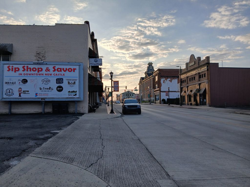 Broad Street New Castle, Indiana. Provided by Porter Advertising