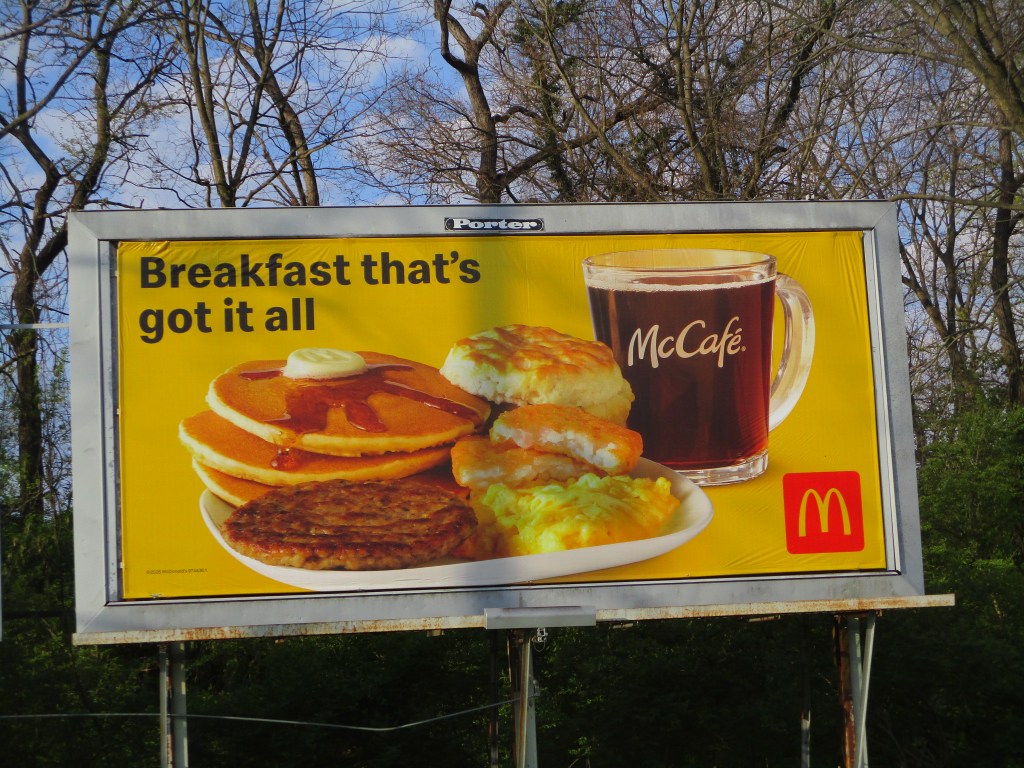 Eaton Avenue & Creek #2 McDonald's: Outdoor poster billboard designed for cost-effective advertising in Hamilton, Ohio. Photo Gallery. Projects. OOH. Porter Advertising.