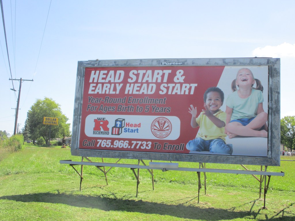 National Rd West & Kellam #1. Outdoor poster billboard designed for cost-effective advertising in Richmond, Indiana. Photo Gallery. Projects. OOH. Porter Advertising.